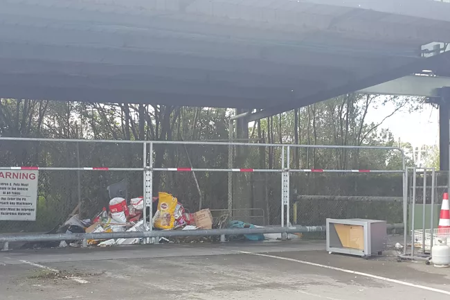 A car boot of refuse at Marton, Taihape, Bulls, Ratana, Hunterville and Mangaweka.