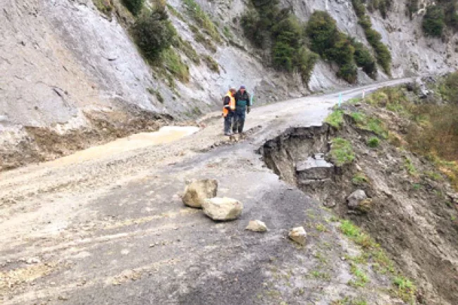 Damage on Northern Turakina Valley Rd