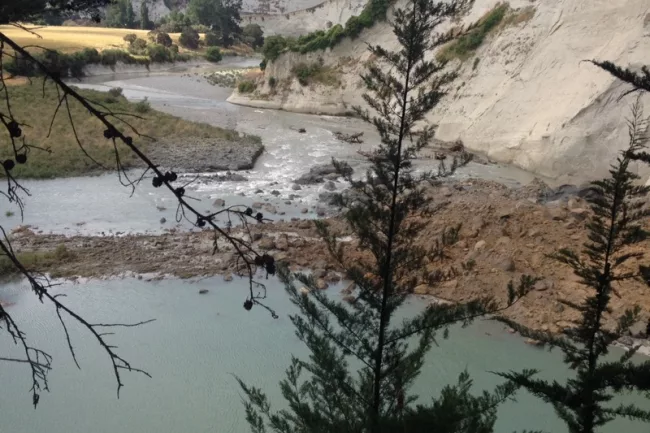 Rangitikei River Slip 18 January 2017 Image