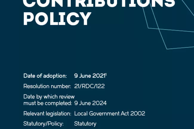 Policy on Development Contributions