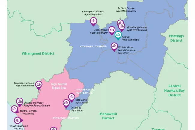 Rangitīkei District - Marae Locations
