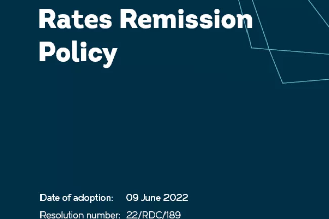 Rates Remission Policy