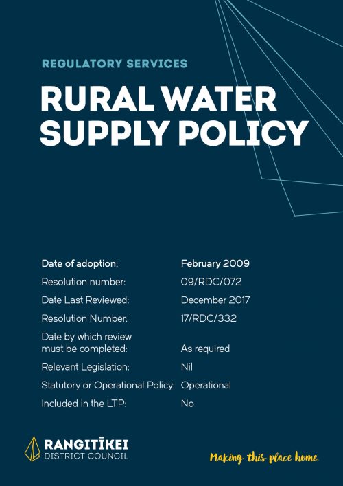 Rural Water Supply Image