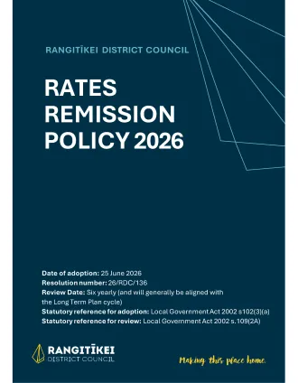Rates Remission Policy