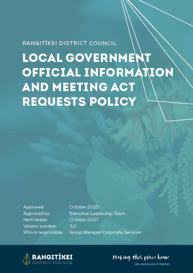 LGOIMA Request Policy
