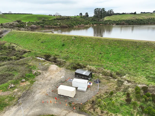 Trial nanofiltration plant at Tūtaenui Reservoir bore site