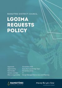LGOIMA Request Policy