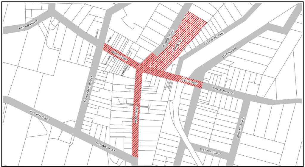 Hunterville Alcohol Control Areas