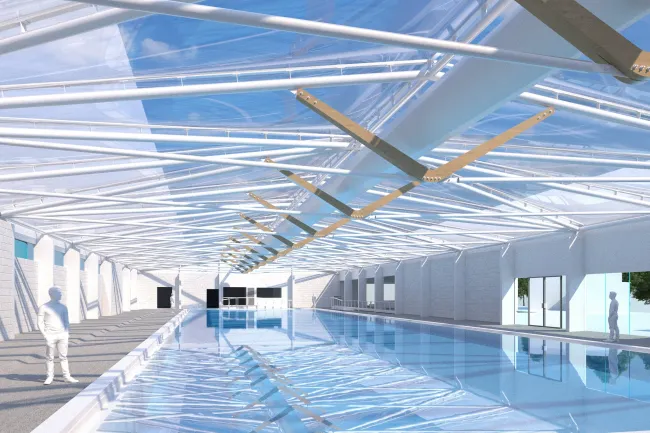 New Marton Swim Centre Roof Design Imagery