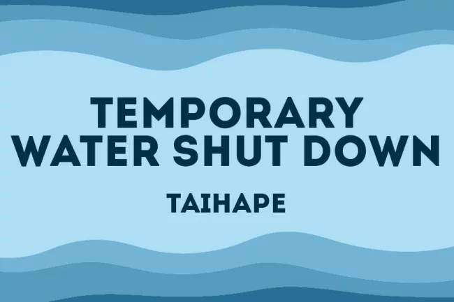Temporary Water Shutdown News Image